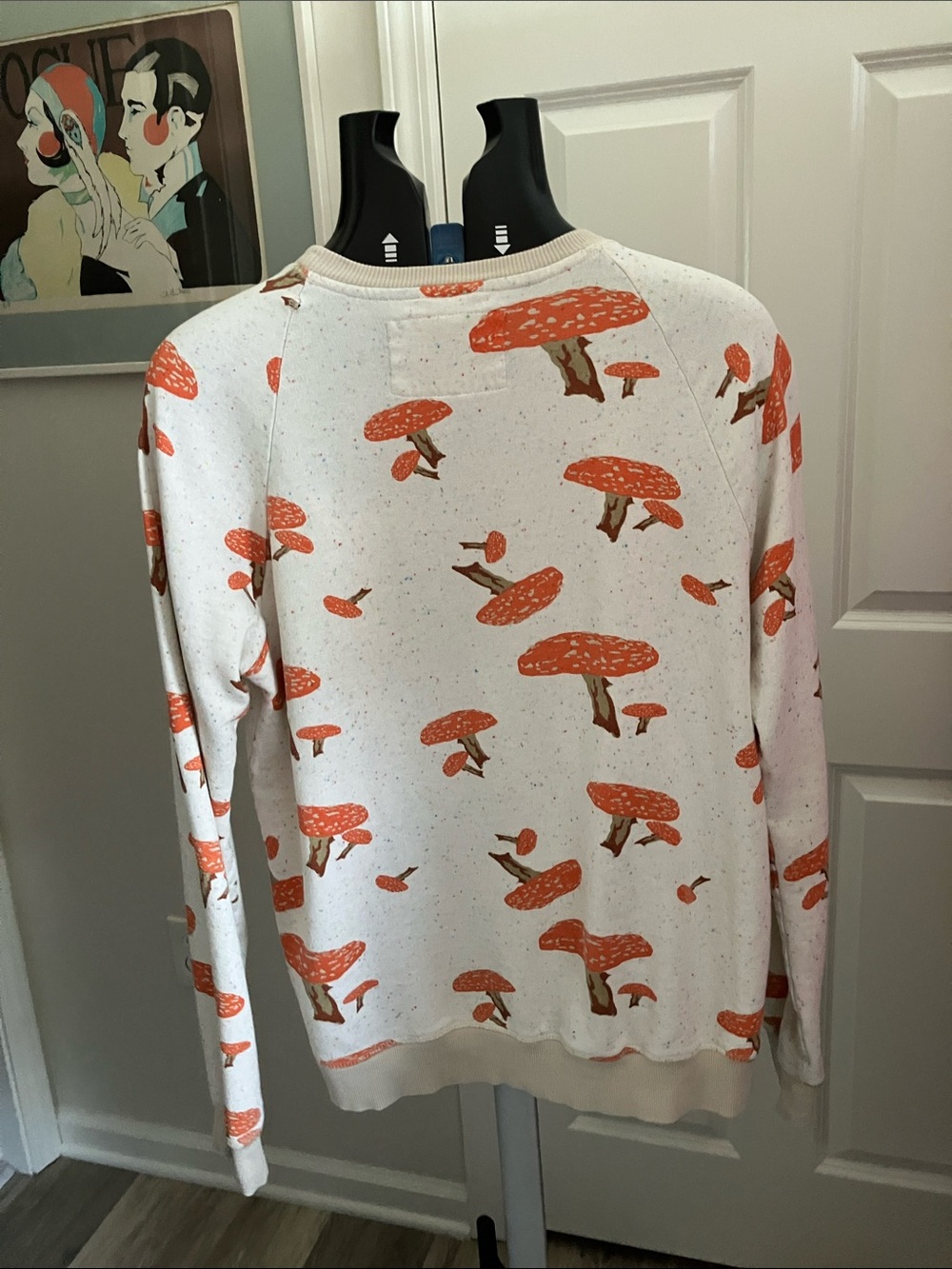 Koto Mushroom Print Sweatshirt S/P Cottagecore Woodland Pullover Pockets - Picture 9 of 12